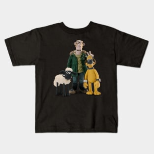 Vintage Sheep TV Series Cartoon The Shaun Kids T-Shirt